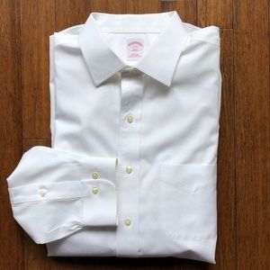 Brooks Brothers 346 white button down shirt